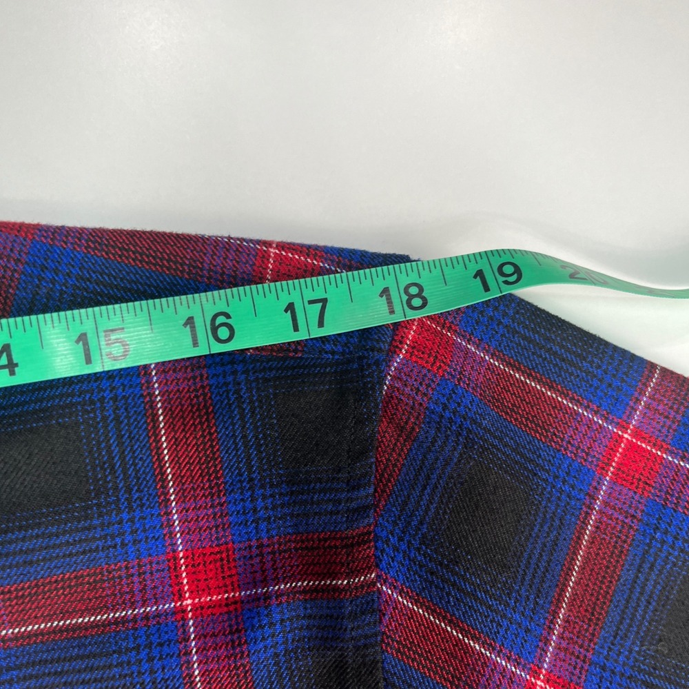 Dixxon Flannel Hometown Long Sleeve Shirt Mens S Red Blue Black Plaid Button Dwn - Picture 7 of 8